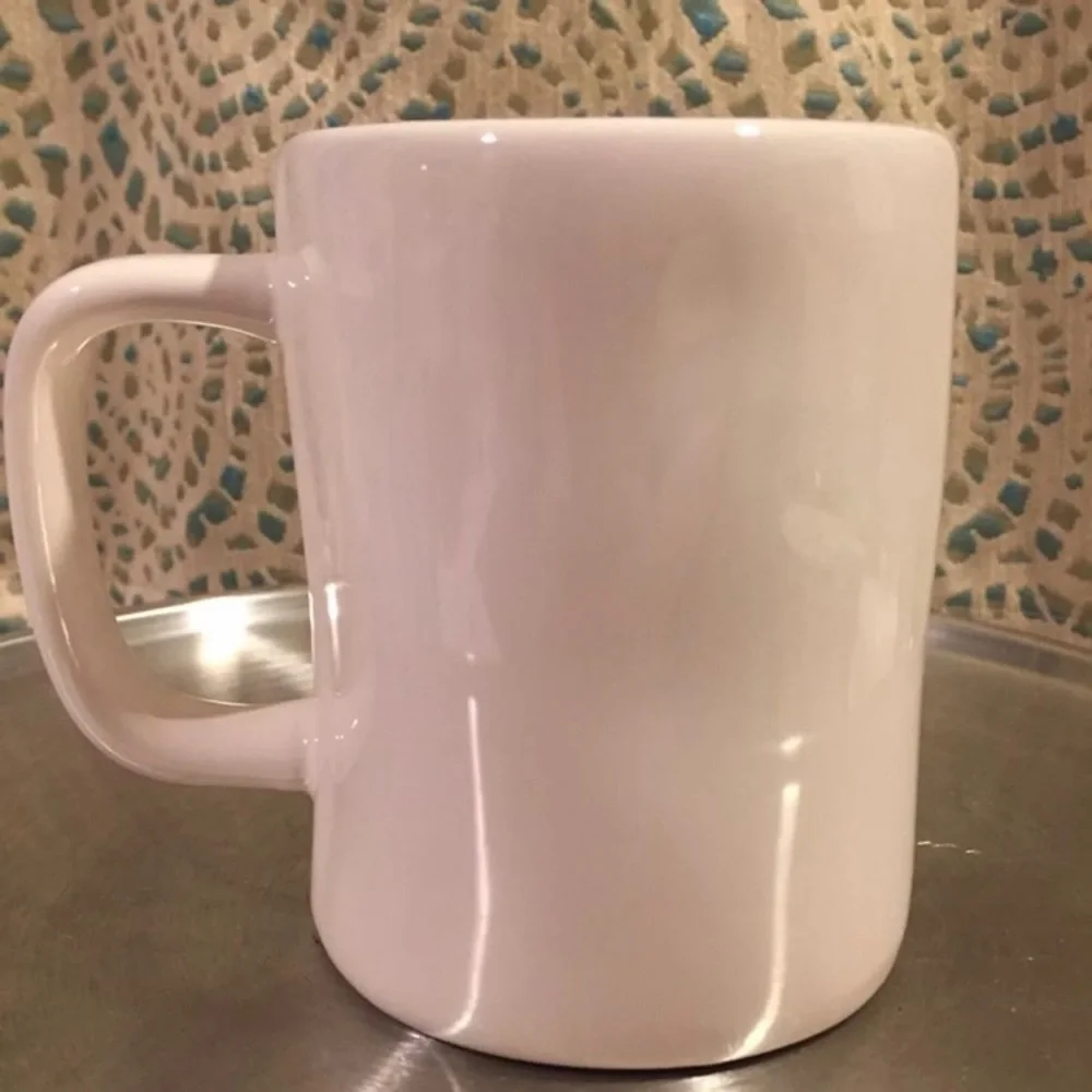 Rae Dunn Be Curious Mug Coffee Tea ceramic gift black white